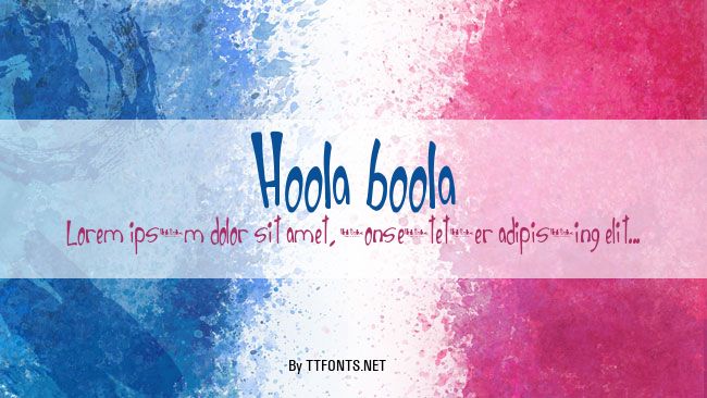 Hoola boola example
